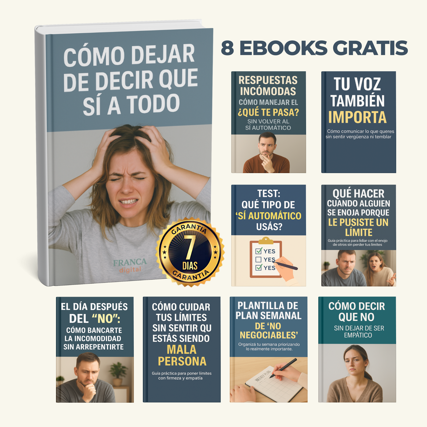 Aprendé a Decir que NO (sin Culpa) + 8 Bonos Gratis 🎁 para recuperar tu Tiempo y Energía