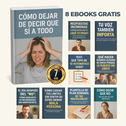 Aprendé a Decir que NO (sin Culpa) + 8 Bonos Gratis 🎁 para recuperar tu Tiempo y Energía